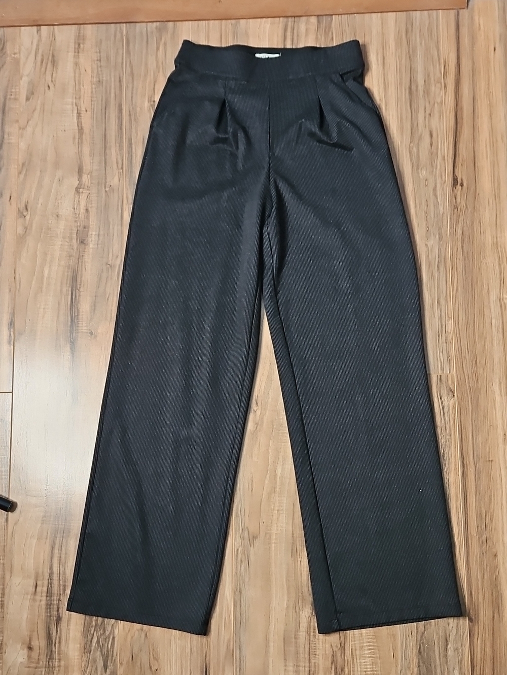 Max Studio Black High-Waist Wide Leg Pants XS